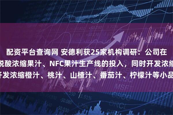 配资平台查询网 安德利获25家机构调研：公司在2024年加大了对脱色脱酸浓缩果汁、NFC果汁生产线的投入，同时开发浓缩橙汁、桃汁、山楂汁、番茄汁、柠檬汁等小品种果汁（附调研问答）