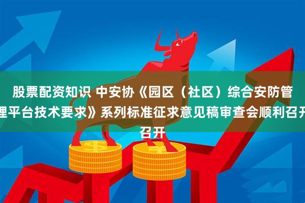 股票配资知识 中安协《园区（社区）综合安防管理平台技术要求》系列标准征求意见稿审查会顺利召开